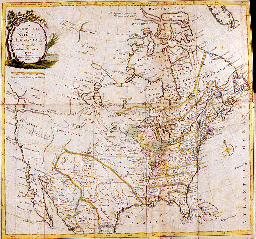 3. Carver's New Map of North America