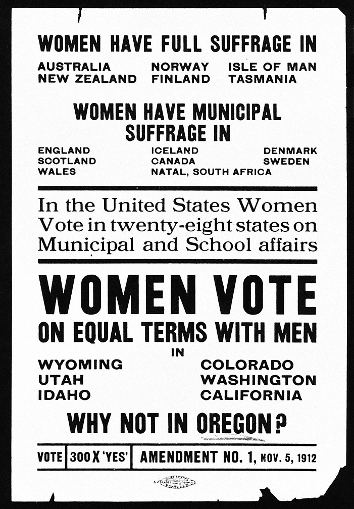Woman suffrage movement essay