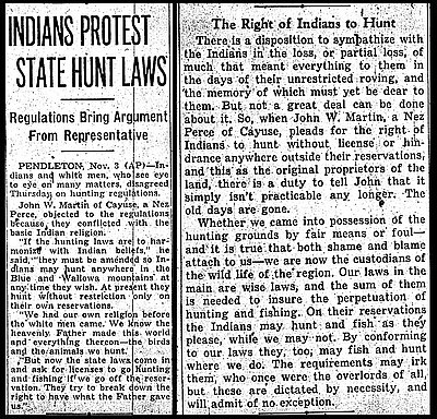 Indian Hunting Rights