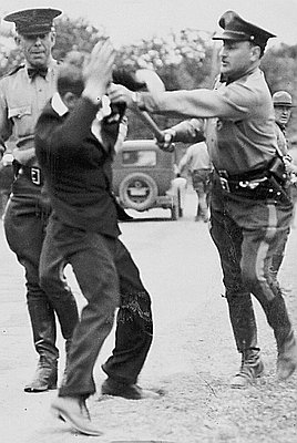 Police and Pickets Clash, Stimson Mill, 1935